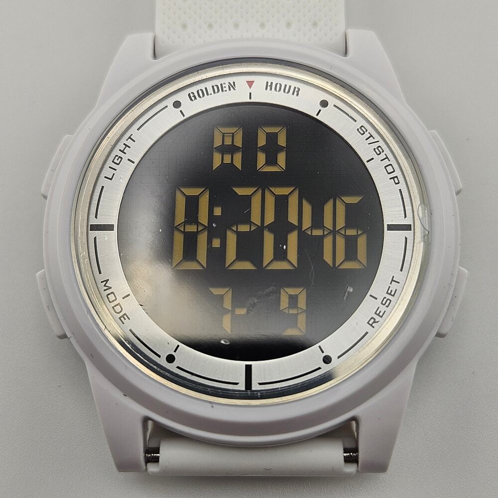 Golden Hour Digital Watch Gray White Professional Waterproof Stopwatch Sports - Picture 2 of 4